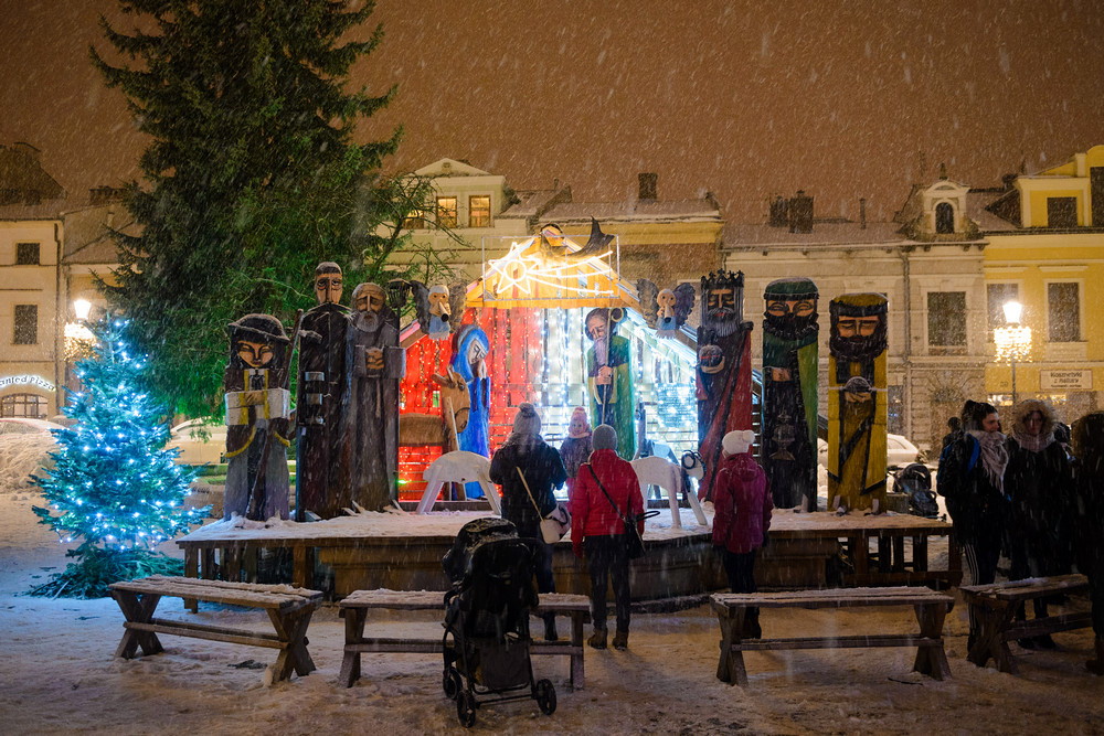 Święty Mikołaj odwiedził Rynek Krosna. Fot. Łukasz Jaracz