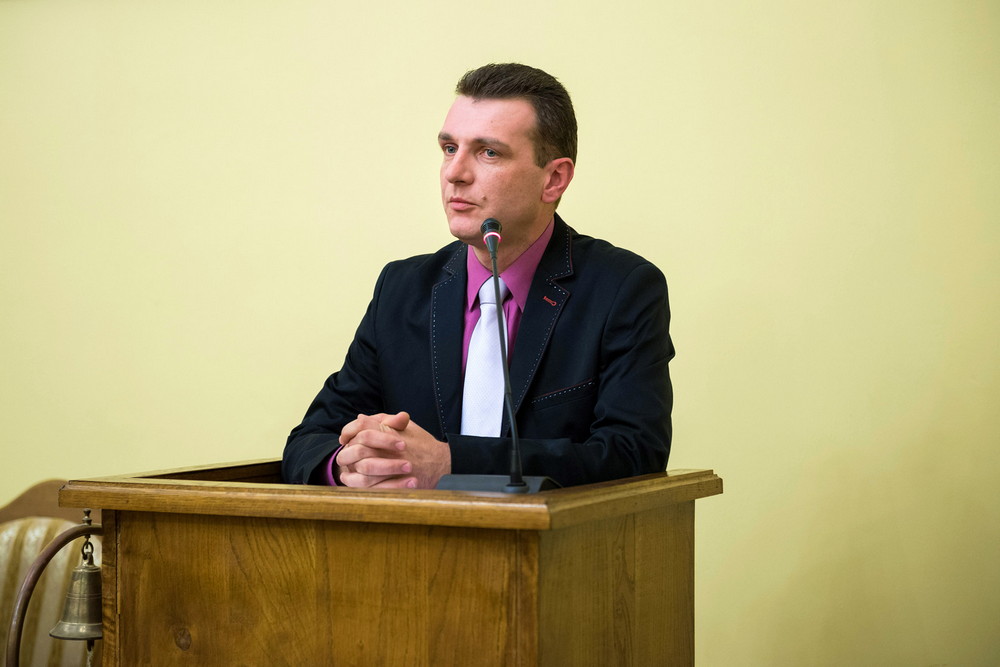 Radni Krosna zaczynają kadencję w dobrych humorach. Fot. Łukasz Jaracz