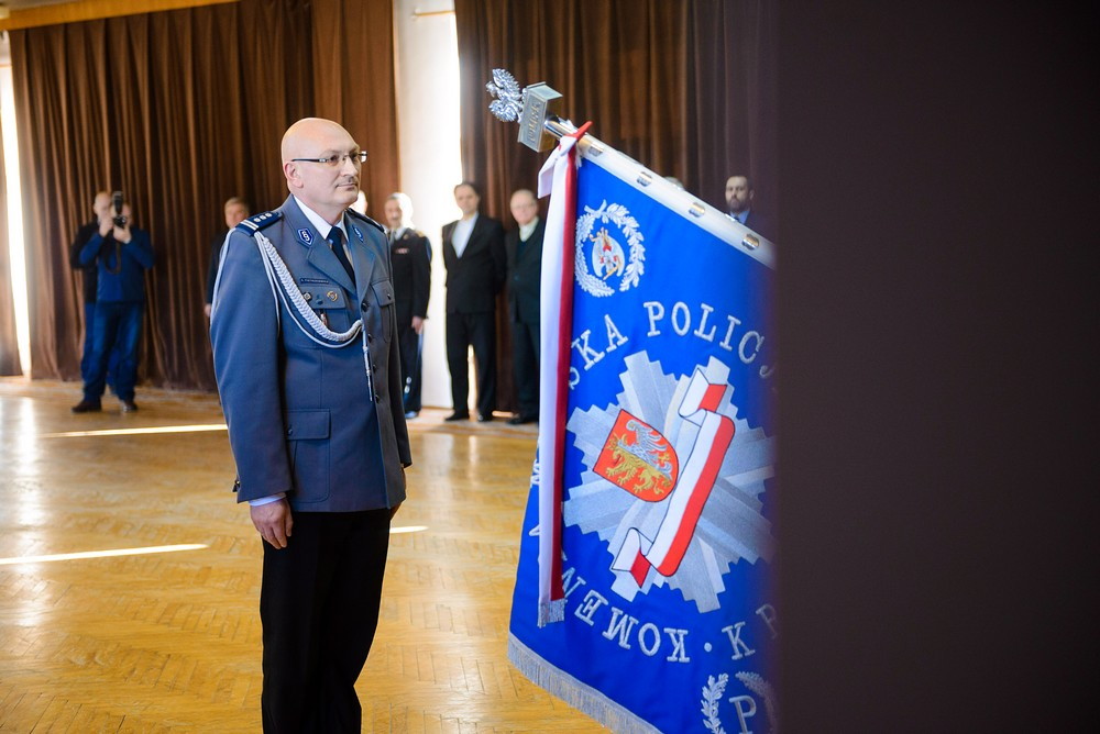 Pożegnanie komendanta - insp. Adama Pietrzkiewicza. Fot. Łukasz Jaracz
