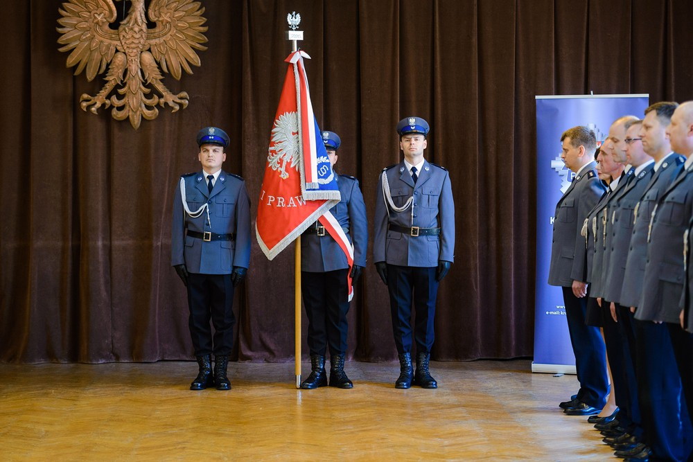 Pożegnanie komendanta - insp. Adama Pietrzkiewicza. Fot. Łukasz Jaracz