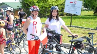 Rowerowy Rajd Kotylionowy w Miejscu Piastowym.