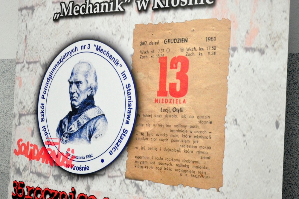 35. rocznica stanu wojennego. Wystawa w "Mechaniku". Fot. Piotr Dymiński