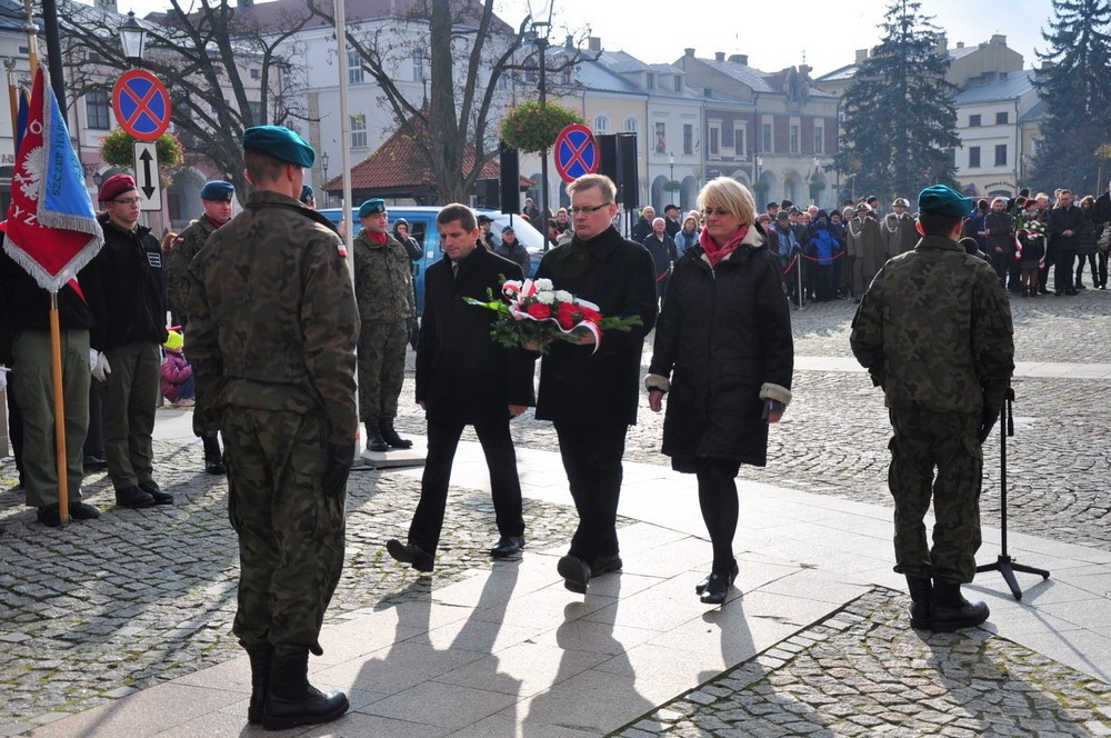 W Krośnie uczczono Święto Niepodległości. Fot. Piotr Dymiński