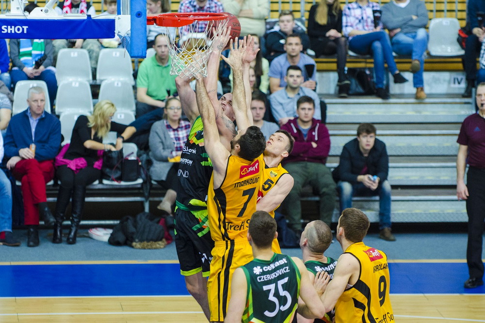 Puchar Polski: Trefl Sopot - Miasto Szkła Krosno. Fot. Karol Słomka