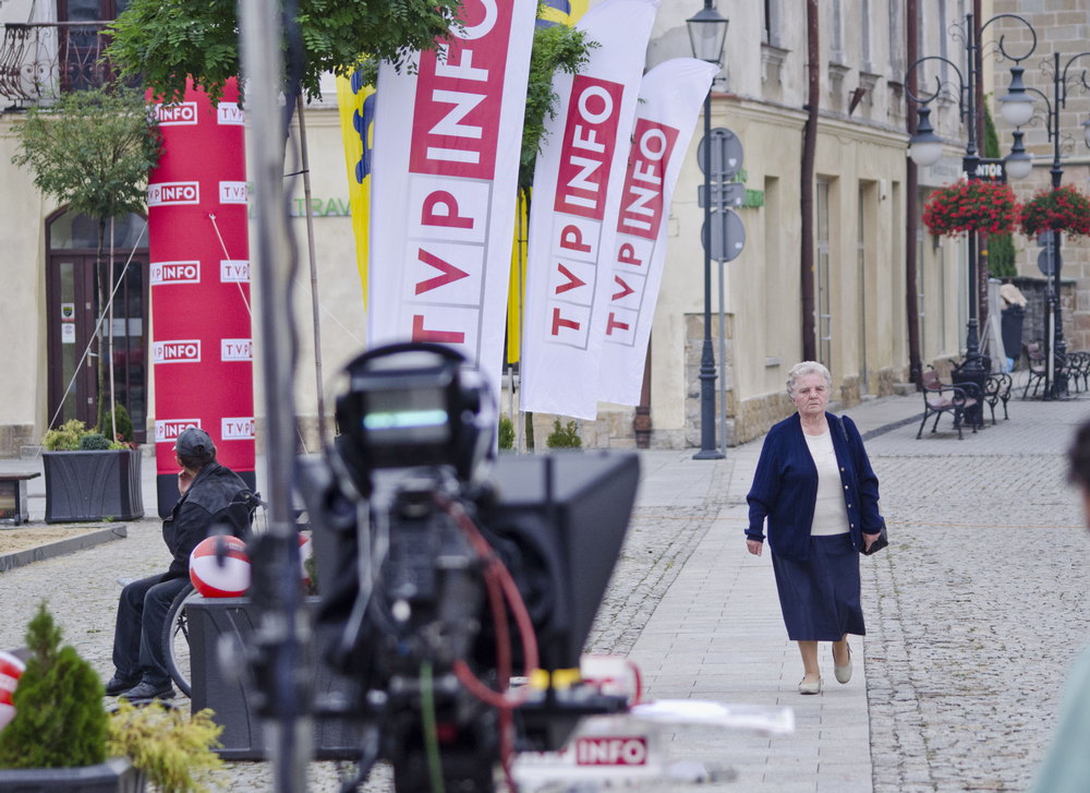 Krosno z RMF FM i TVP Info w obiektywie... Fot. Karol Słomka