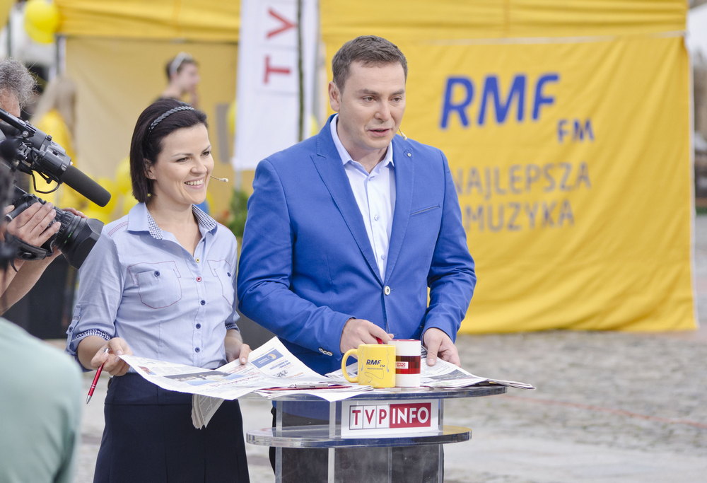 Krosno z RMF FM i TVP Info w obiektywie... Fot. Karol Słomka