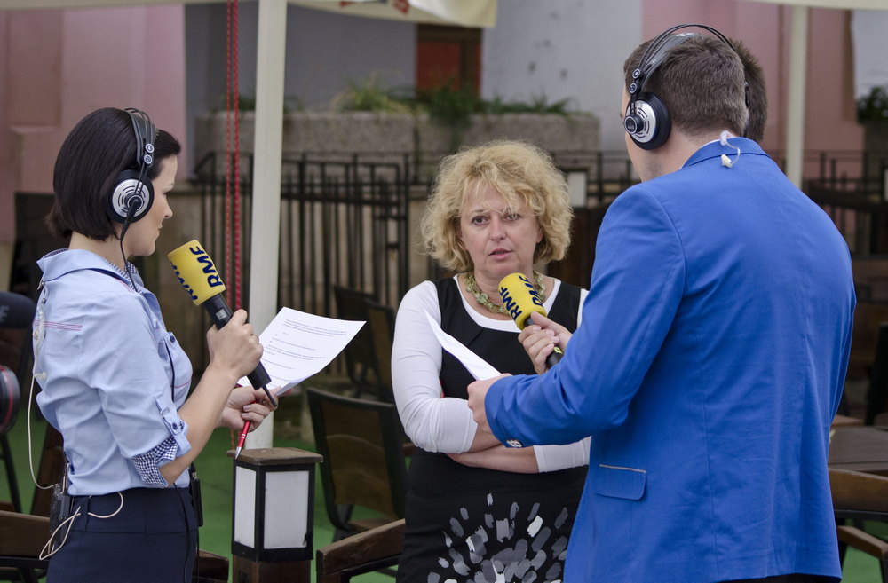 Krosno z RMF FM i TVP Info w obiektywie... Fot. Karol Słomka