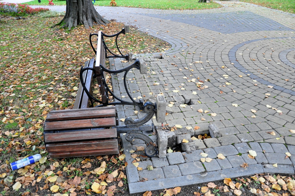 Wandalizm w Ogródku Jordanowskim...