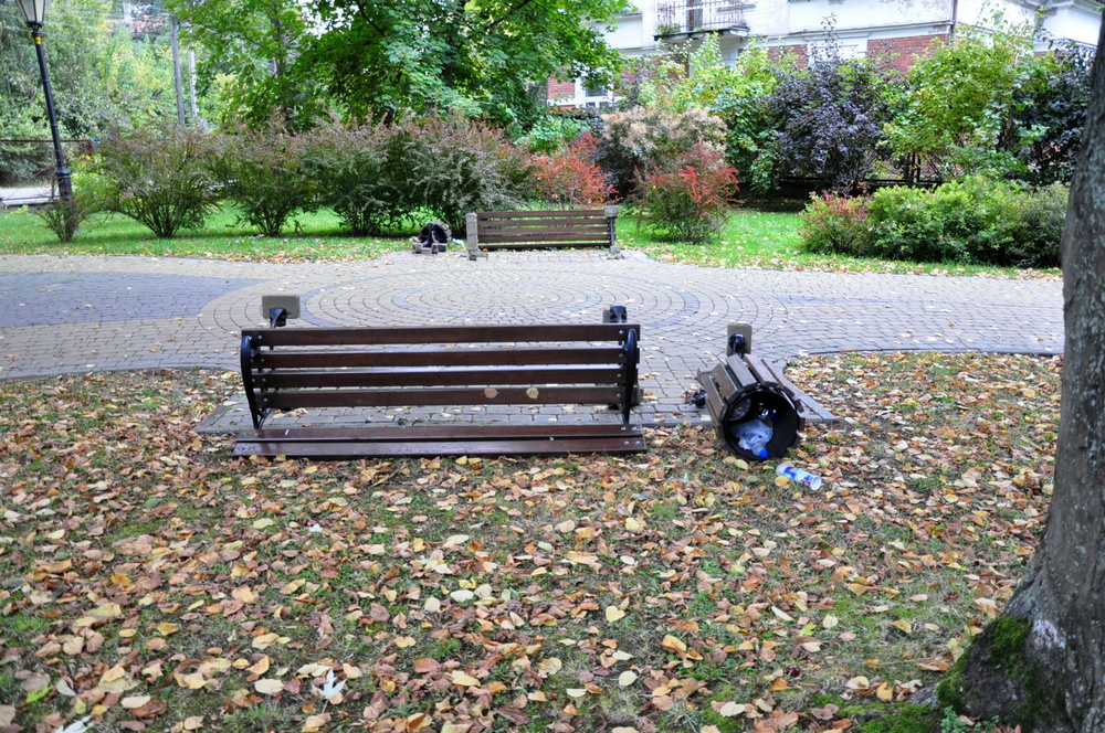 Wandalizm w Ogródku Jordanowskim...