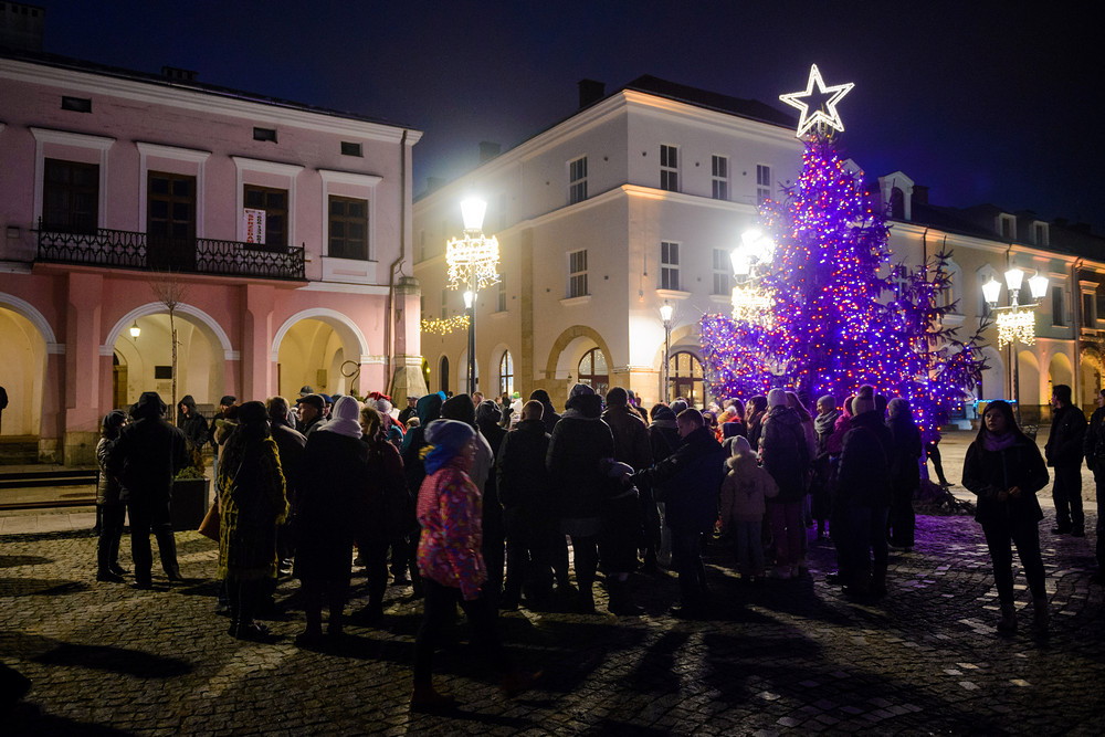 Bez śniegu, ale świątecznie. Wigilia na Rynku