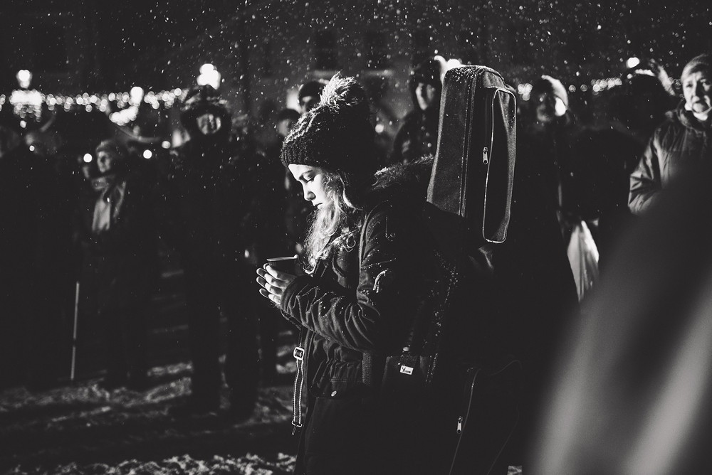 Wigilia 2016 na Rynku w Krośnie. Fot. Łukasz Jaracz