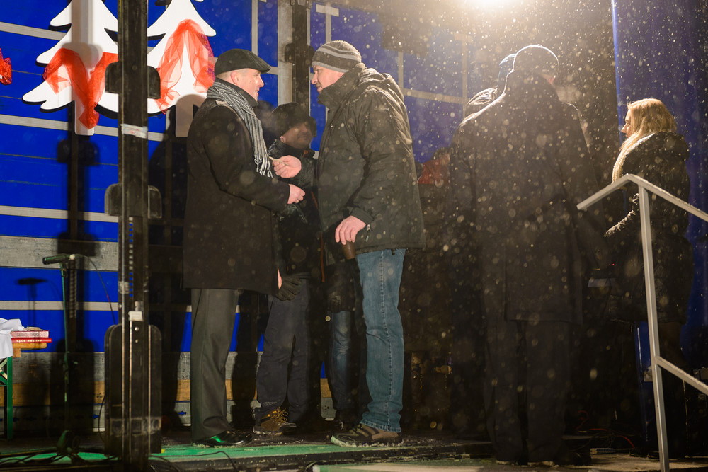 Wigilia 2016 na Rynku w Krośnie. Fot. Łukasz Jaracz