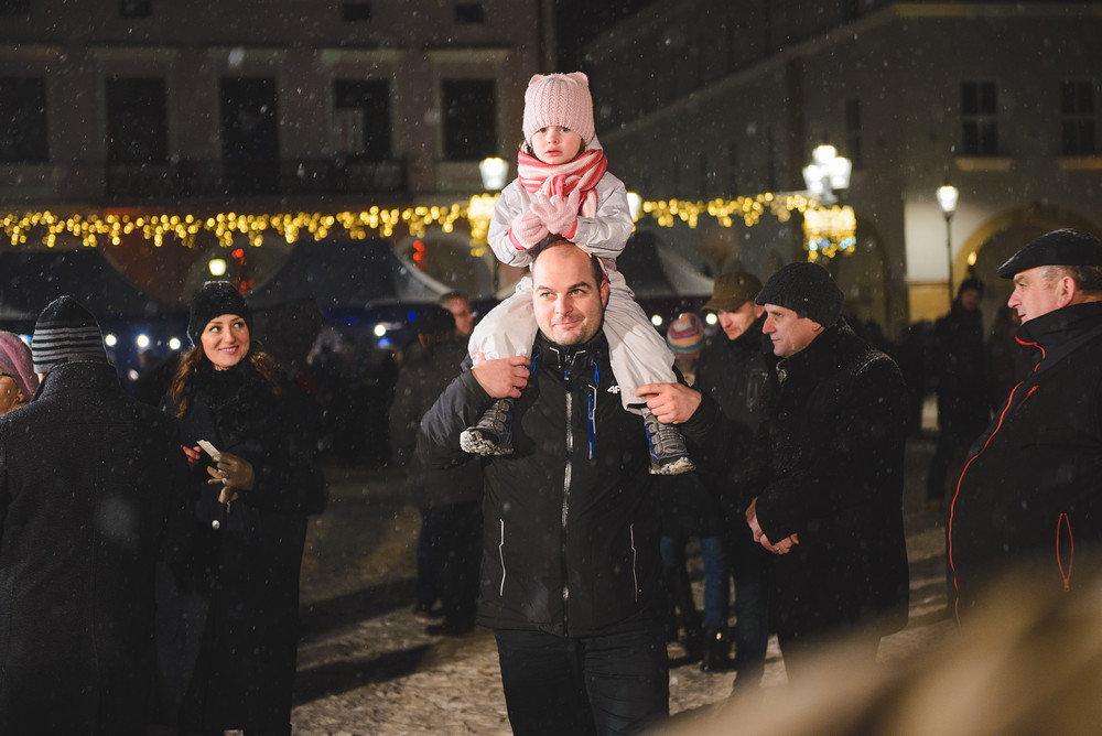 Wigilia 2016 na Rynku w Krośnie. Fot. Łukasz Jaracz