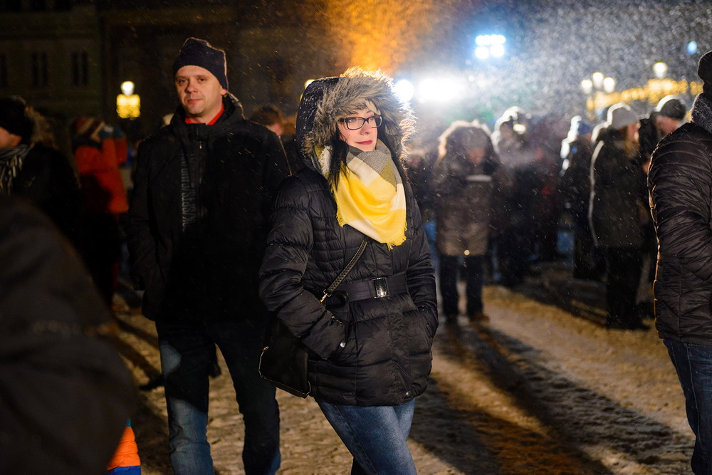 Wigilia 2016 na Rynku w Krośnie. Fot. Łukasz Jaracz