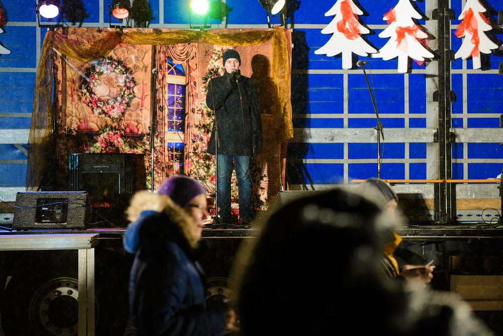 Wigilia 2016 na Rynku w Krośnie. Fot. Łukasz Jaracz