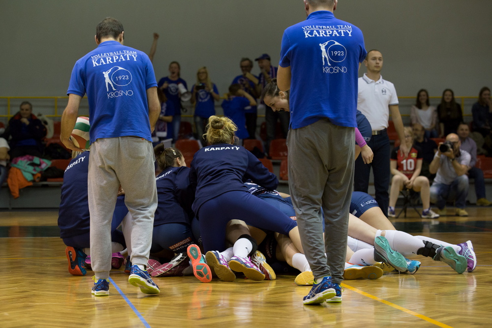 Wisła Warszawa - AZS PWSZ Karpaty MOSiR KHS Krosno. Fot. Paweł Matelowski