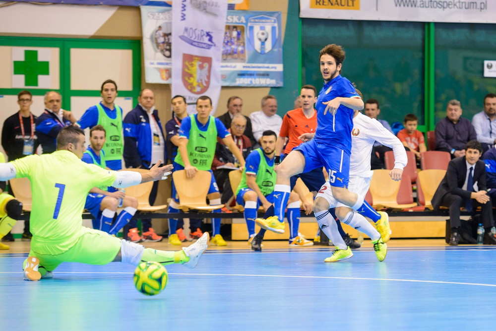 FUTSAL: Włochy - Białoruś. Fot. Łukasz Jaracz