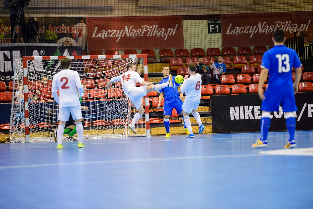 FUTSAL: Włochy - Białoruś. Fot. Łukasz Jaracz