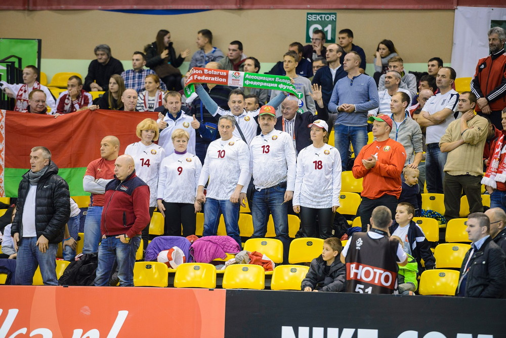 FUTSAL: Włochy - Białoruś. Fot. Łukasz Jaracz