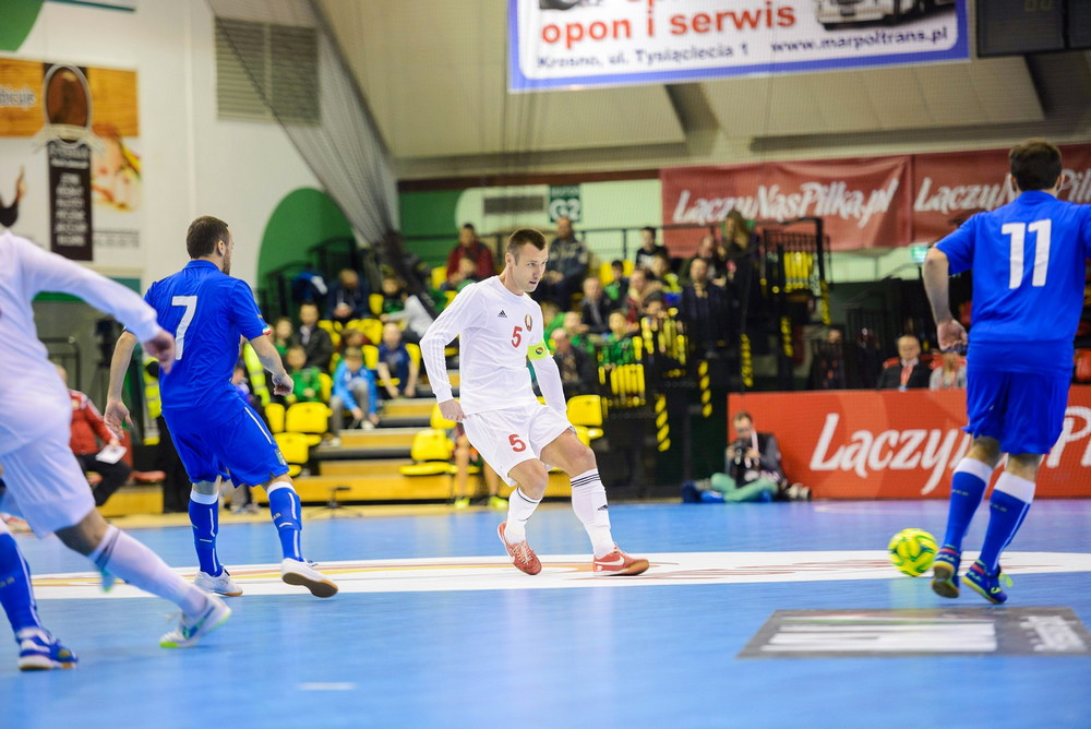FUTSAL: Włochy - Białoruś. Fot. Łukasz Jaracz