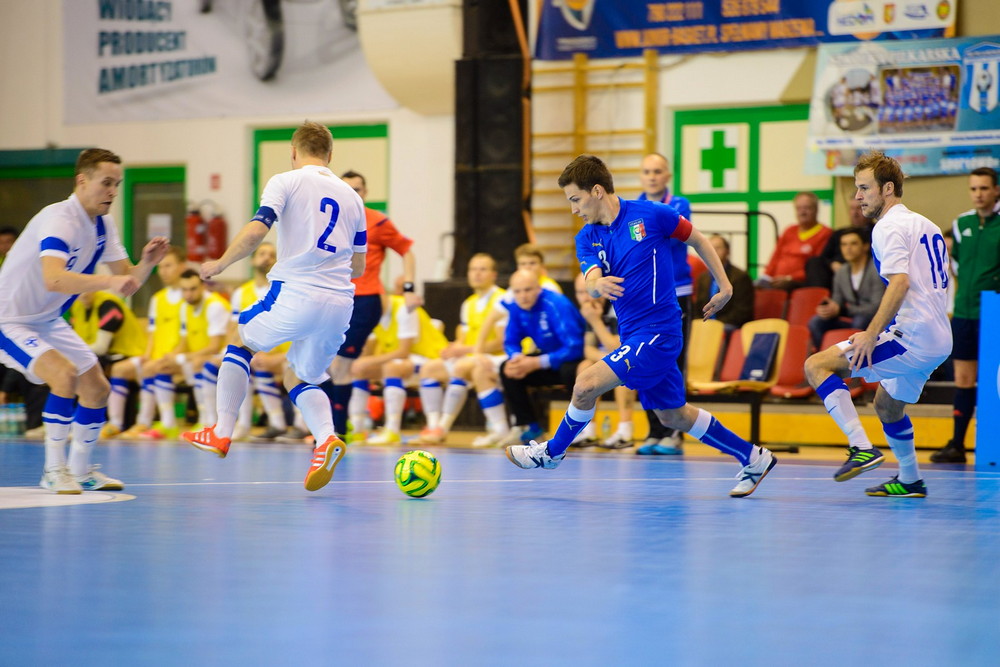 FUTSAL: Włochy - Finlandia. Fot. Łukasz Jaracz