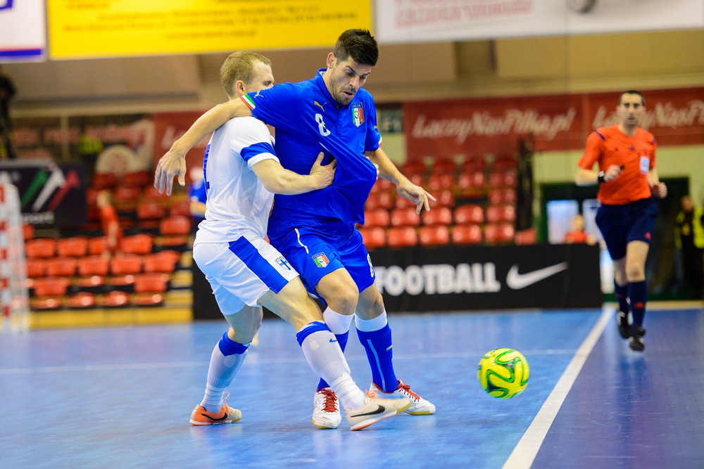 FUTSAL: Włochy - Finlandia. Fot. Łukasz Jaracz