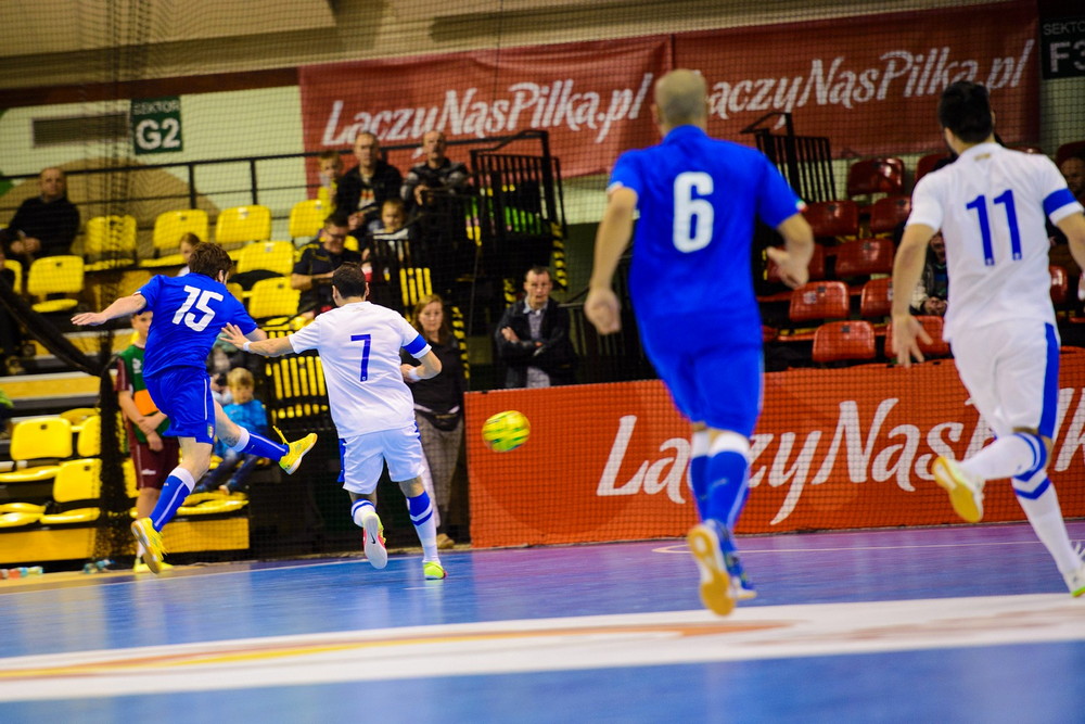 FUTSAL: Włochy - Finlandia. Fot. Łukasz Jaracz