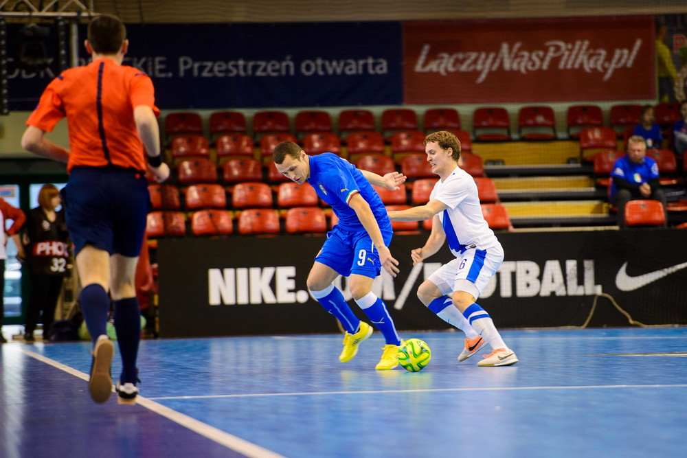 FUTSAL: Włochy - Finlandia. Fot. Łukasz Jaracz