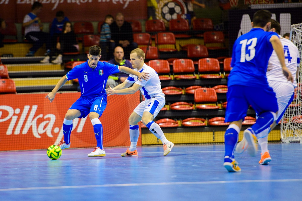 FUTSAL: Włochy - Finlandia. Fot. Łukasz Jaracz