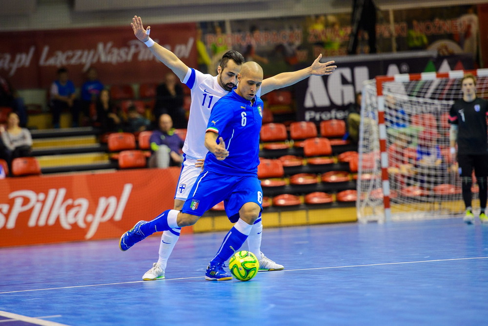 FUTSAL: Włochy - Finlandia. Fot. Łukasz Jaracz