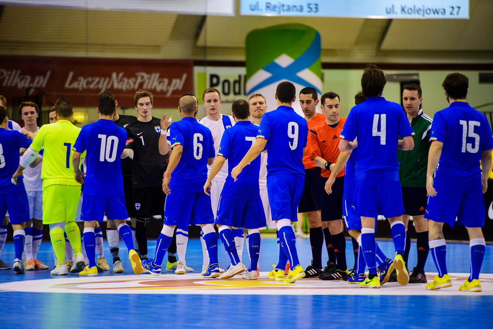 FUTSAL: Włochy - Finlandia. Fot. Łukasz Jaracz