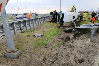 Wypadek na autostradzie A4