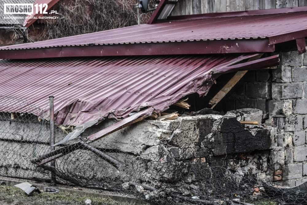 Wypadek: Krościenko Wyżne, ul. Północna. Fot. Krosno112.pl