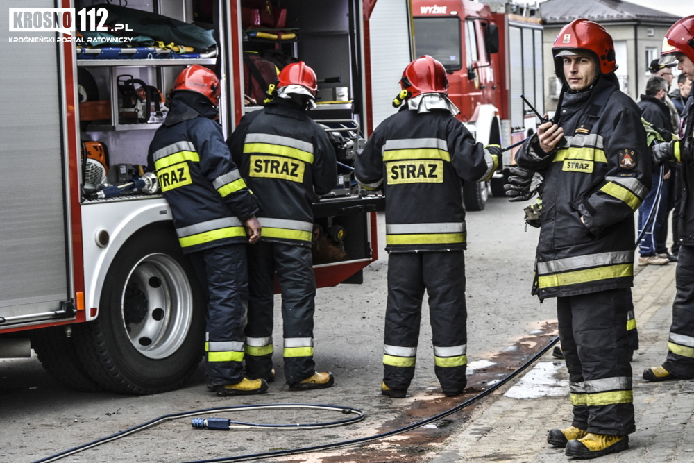 Wypadek: Krościenko Wyżne, ul. Północna. Fot. Krosno112.pl