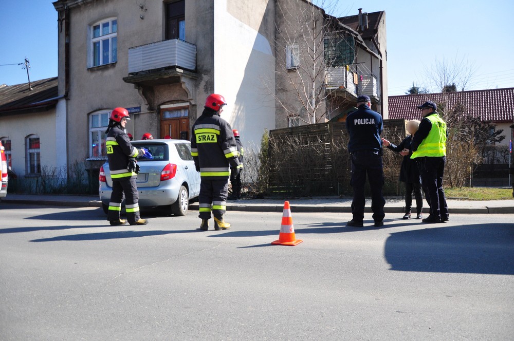 Wypadek przy Łukasiewicza. Skoda wjechała w dom