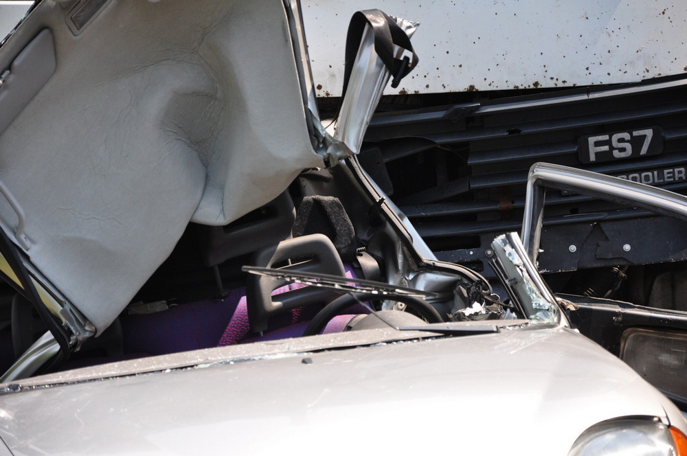 Ciężarówka najechała na tył Fiata