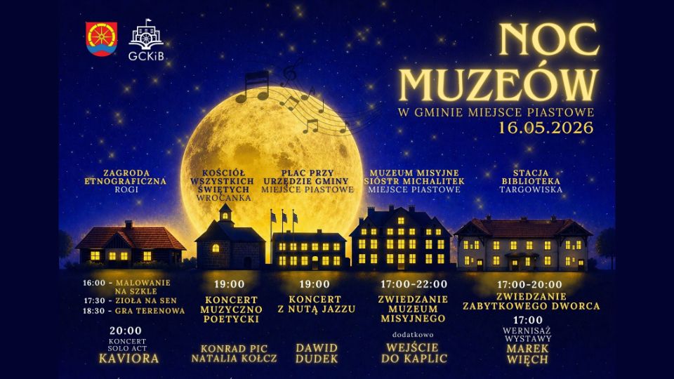 Magiczna Noc Muzeów w Gminie Miejsce Piastowe.