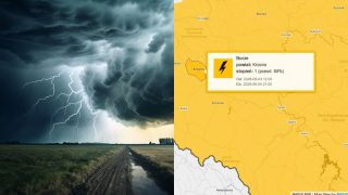 Alert pogodowy: Burze z gradem w Krośnie i powiecie krośnieńskim