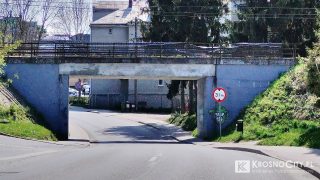 Krosno, ul. Grodzka: wiadukt kolejowy
