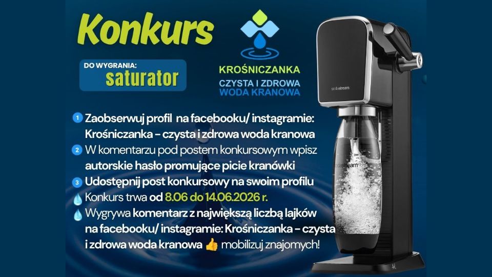 Krośniczanka rusza z konkursem. Do zgarnięcia saturatory SodaStream!