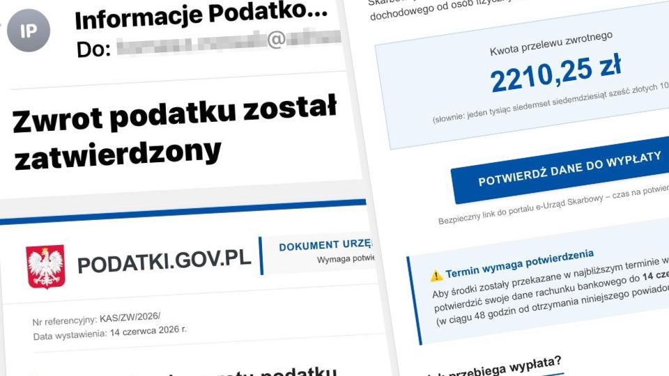 Uwaga na fałszywe maile o zwrocie podatku. KAS ostrzega przed oszustami