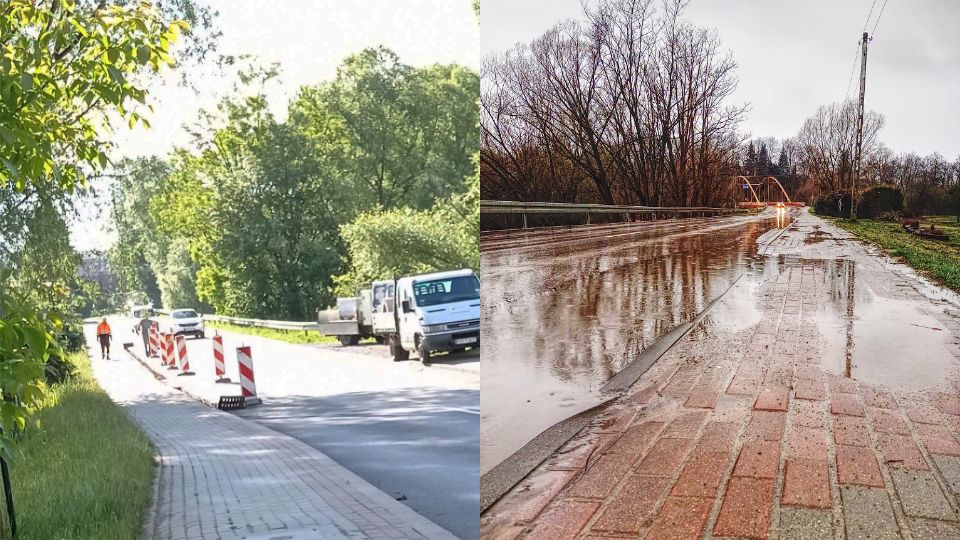 Korekta asfaltu w Krościenku Niżnym: Trwają prace naprawcze na ulicy Asnyka