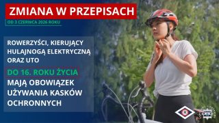 Zmiana w przepisach - obowiązkowa jazda w kasku
