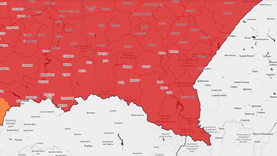 Ekstremalny upał nadciąga nad region – IMGW rozszerza ostrzeżenie trzeciego stopnia na powiat krośnieński