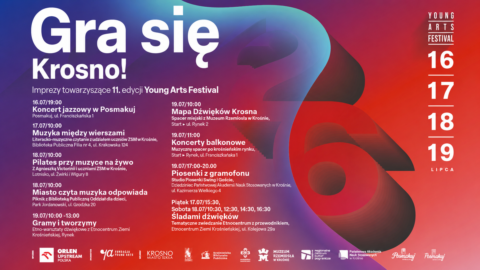 Krosno zagra nie tylko na festiwalowej scenie. Muzyka opanuje całe miasto