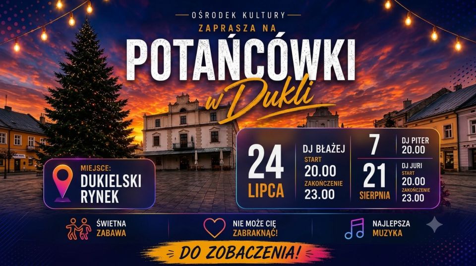 Letnie wieczory pełne tańca. Dukielski Rynek zamieni się w parkiet