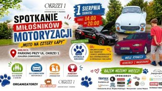 Wykarmmy zwierzaki na Czterech Kółkach! Spotkanie Miłośników Motoryzacji „Moto Na Cztery Łapy” już 1 sierpnia
