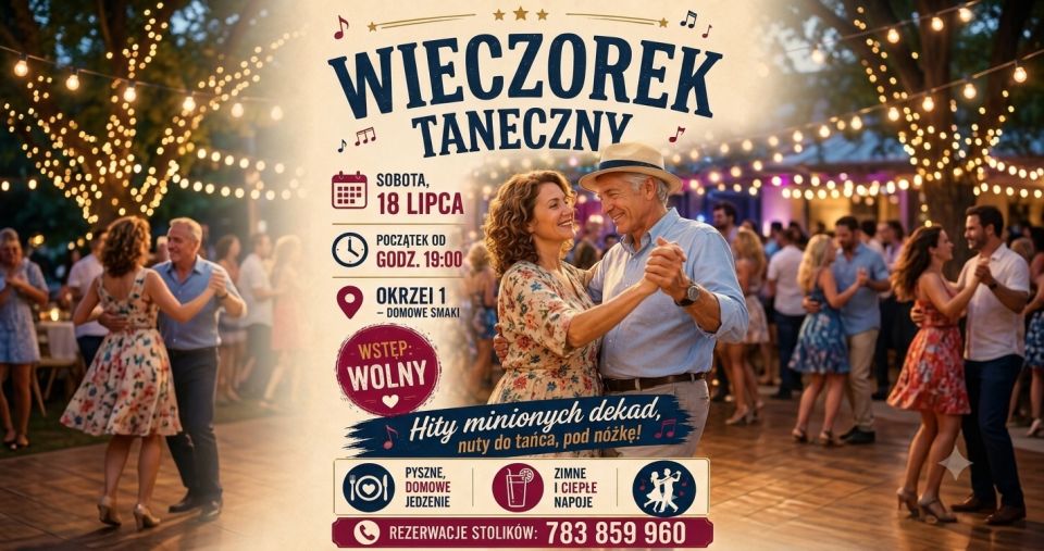Muzyczna podróż w czasie. Wyjątkowy wieczorek taneczny z hitami minionych dekad w Okrzei 1