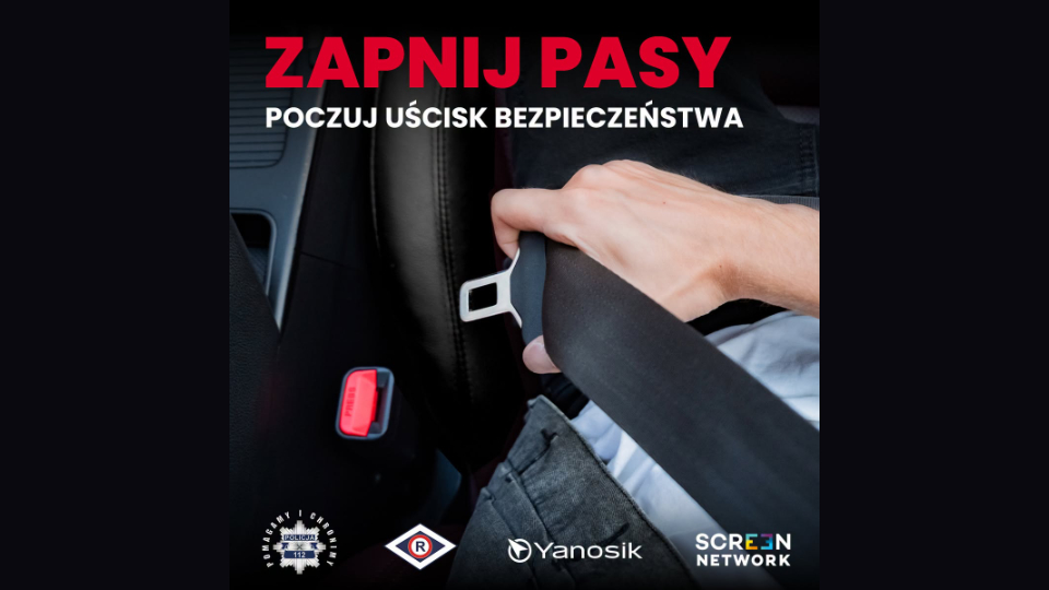 Poczuj uścisk bezpieczeństwa: Rusza letnia kampania przypominająca o zapinaniu pasów