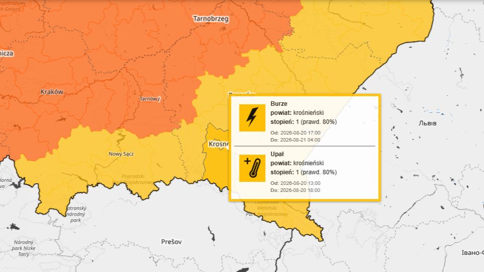 ALERT: Burze mogą uderzyć późnym popołudniem i potrwać do rana